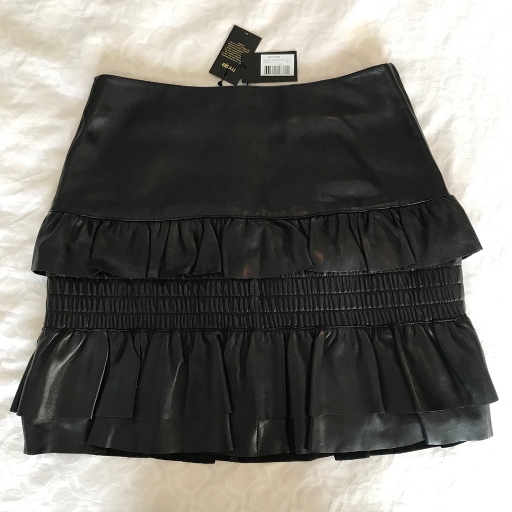 NWT Maje Leather Skirt Size 36